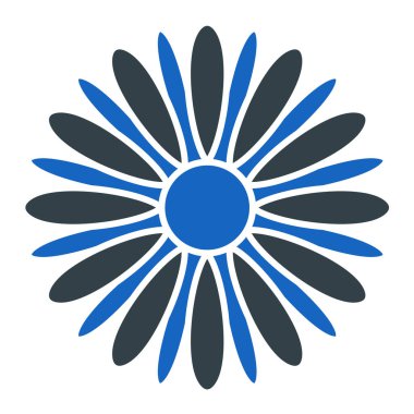 Çiçek. Web simgesi basit illüstrasyon