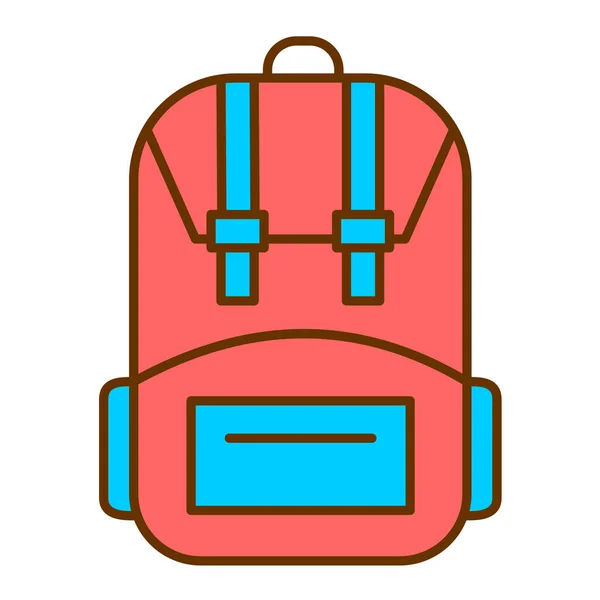 Ransel Ikon Web Ilustrasi Sederhana - Stok Vektor