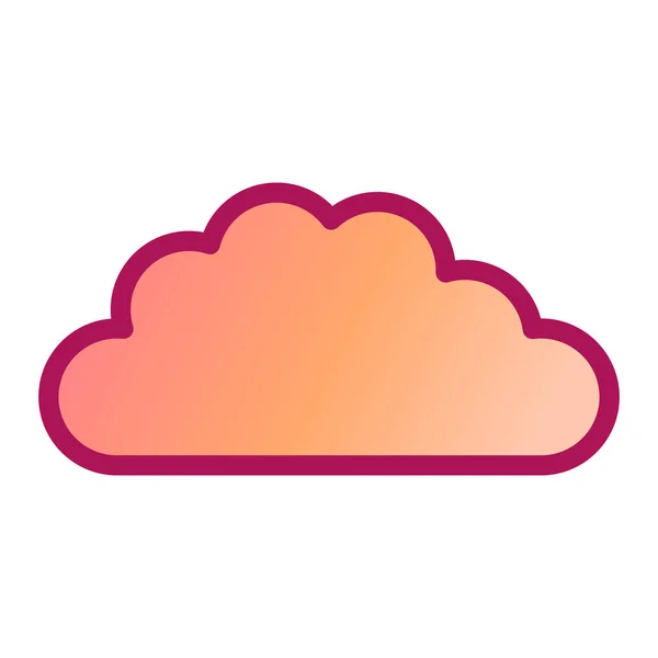Cloud Computing Icône Isolée Vecteur Illustration Conception — Image vectorielle