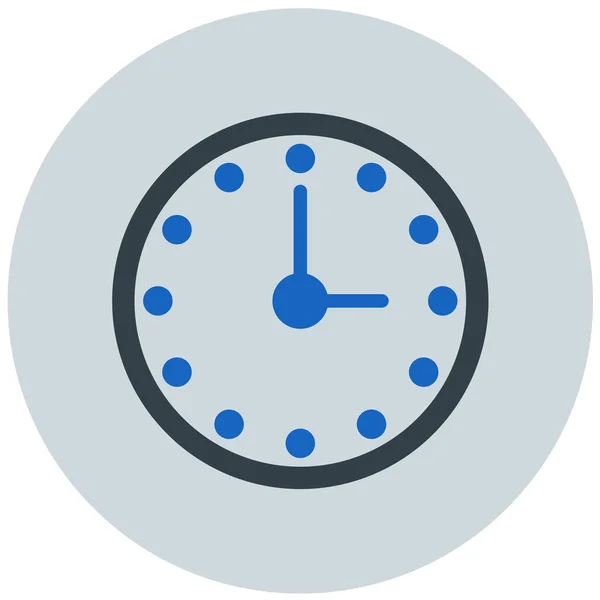 Horloge Icône Web Illustration Simple — Image vectorielle