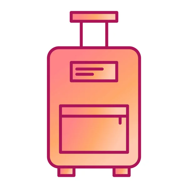 Suitcase Modern Icon Vector Illustration — Vetor de Stock