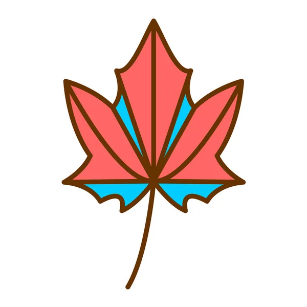 Maple Leaf Modern Ikon Vektor Illustration — Stock vektor