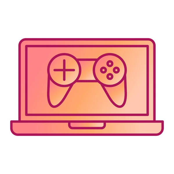 Videospielkonsole Symbol Vektor Illustration Grafik Design — Stockvektor