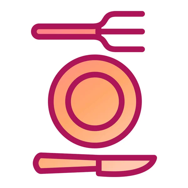 Значок Кухонного Посуду Векторна Ілюстрація — стоковий вектор