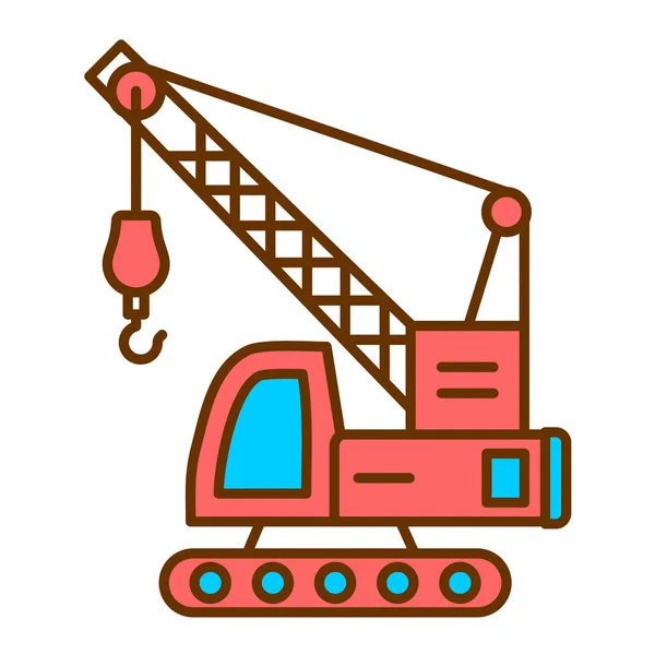 Crane Modern Icon Vector Illustration — Stock Vector