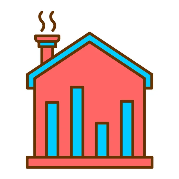 Vektor Illustration Eines Haussymbols — Stockvektor