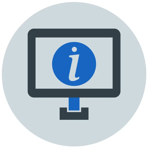 Informationen Web Symbol Einfache Illustration — Stockvektor