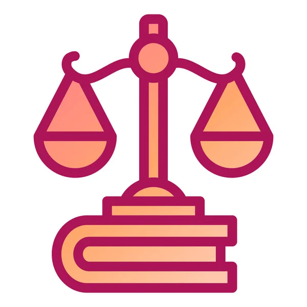 Recht Und Gerechtigkeit Vektor Illustration — Stockvektor