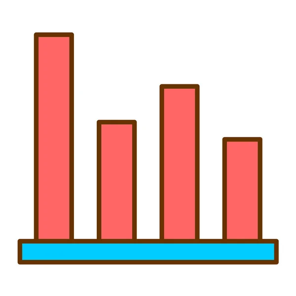 Illustration Vectorielle Icône Graphique Barres — Image vectorielle