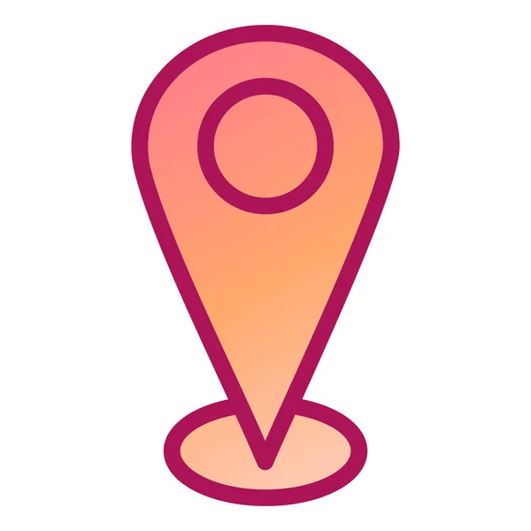 Locatie Pin Pictogram Vector Illustratie — Stockvector