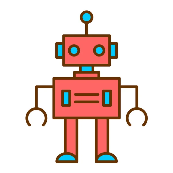 Robot Modern Icon Vector Illustration — 스톡 벡터