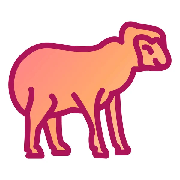Camel Icono Vector Ilustración — Vector de stock