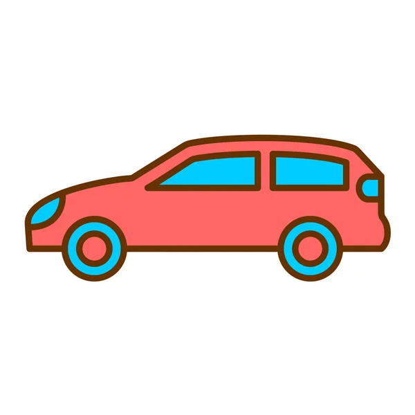 Autó Jármű Ikon Vázlat Illusztrációja Taxi Teherautó Vektor Ikonok Web — Stock Vector