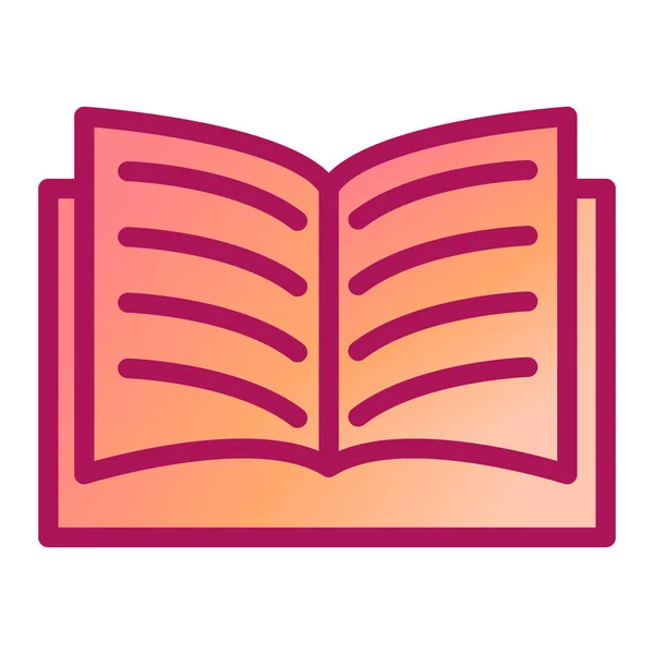 Buch Web Symbol Einfache Illustration — Stockvektor