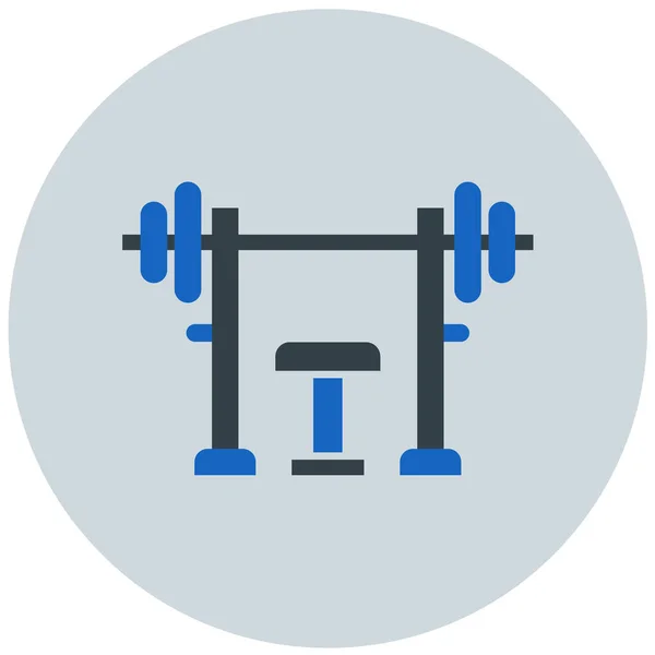 Gym Web Icon Simple Illustration — Stock Vector