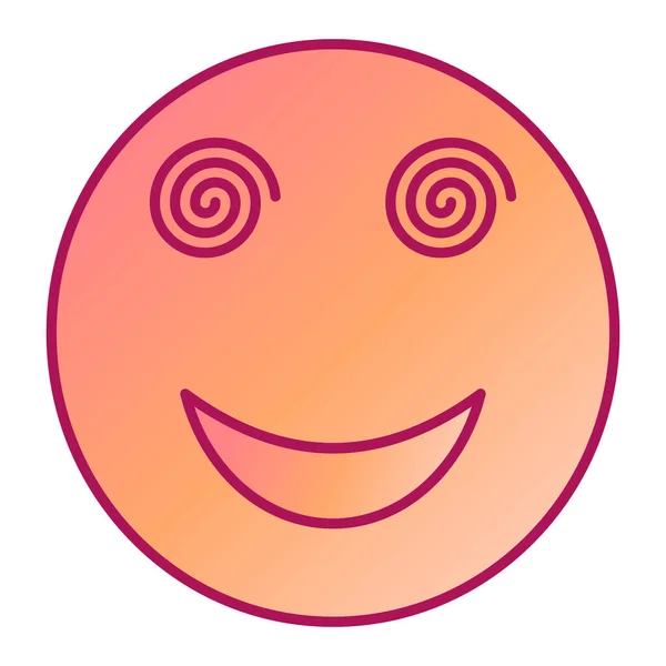 Boldog Arc Emotikon Vektor Illusztráció Tervezés — Stock Vector