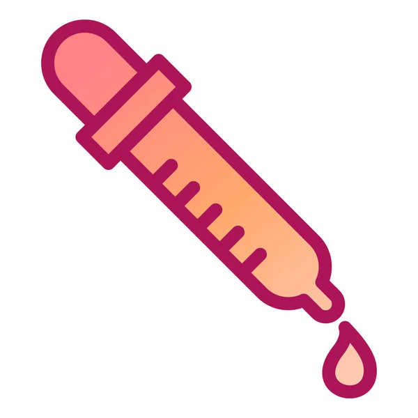 Pipette Web Symbol Einfache Illustration — Stockvektor