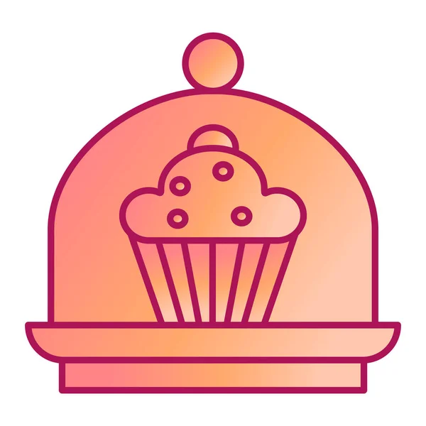 Cupcake Web Icon Simple Illustration — Stock Vector