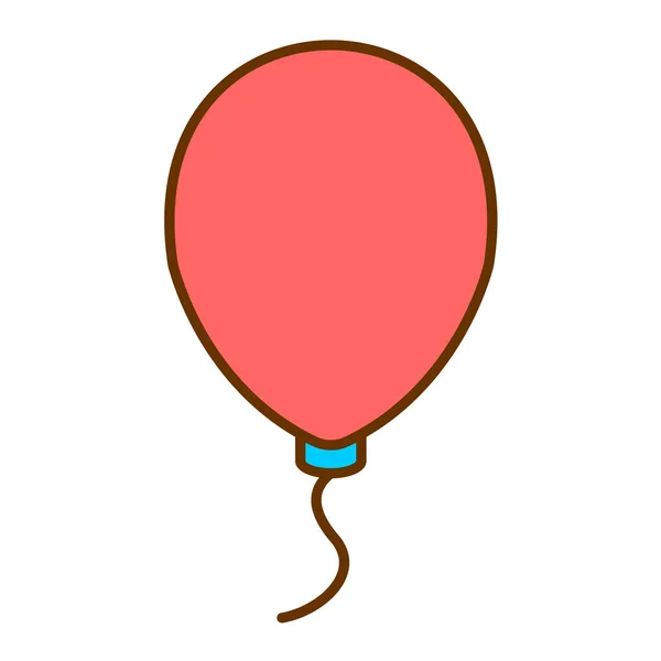 Ballon Ikon Vektor Illusztráció Grafikus Tervezés — Stock Vector