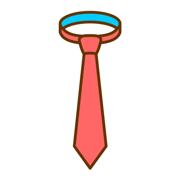 Tie Icon Simple Illustration Necktie Vector Icons Web Design Isolated — Stock Vector