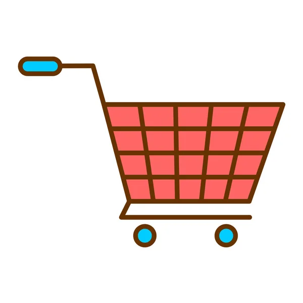 Shopping Cart Trolley Vector Illustration Design — Stock Vector