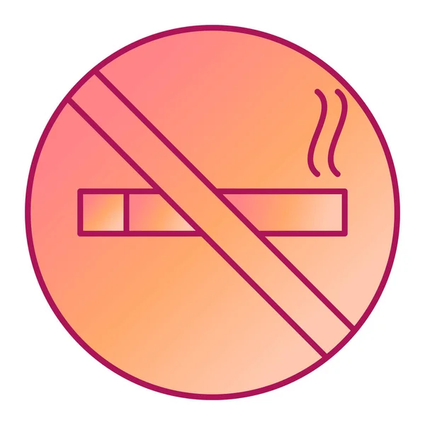 Όχι Κάπνισμα Σύγχρονη Εικόνα Διάνυσμα Εικονογράφηση — Διανυσματικό Αρχείο