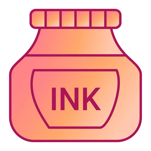 Tinta Icono Web Ilustración Simple — Vector de stock