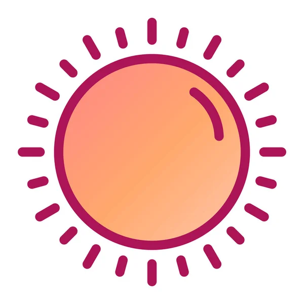 太阳现代图标矢量插图 — 图库矢量图片