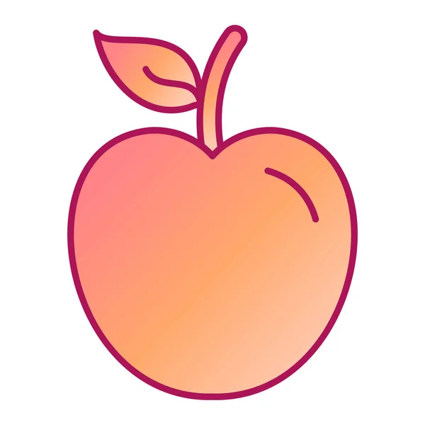 Appel Fruit Pictogram Vector Illustratie Ontwerp — Stockvector