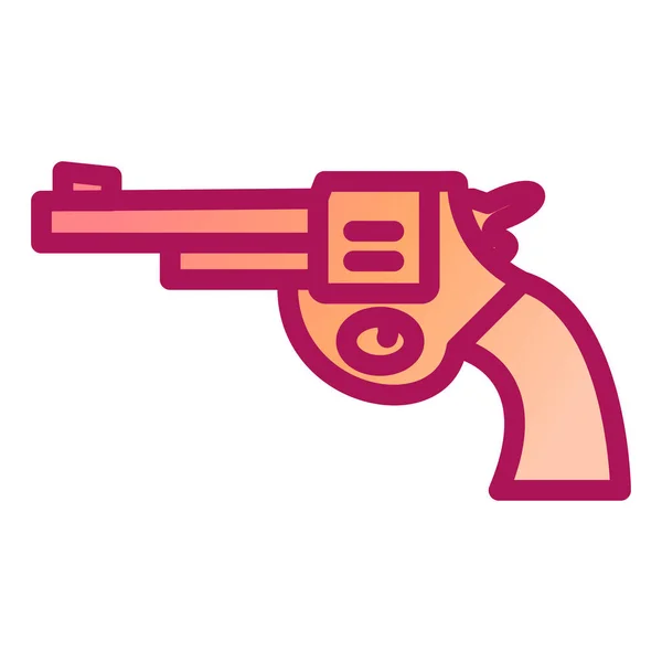 Ikona Zbraně Jednoduché Ilustrace Vektorových Ikon Zbraní Pro Web — Stockový vektor