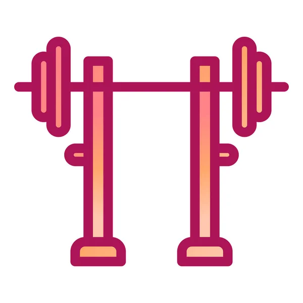 Fitnessgeräte Ikone Vektor Illustration — Stockvektor