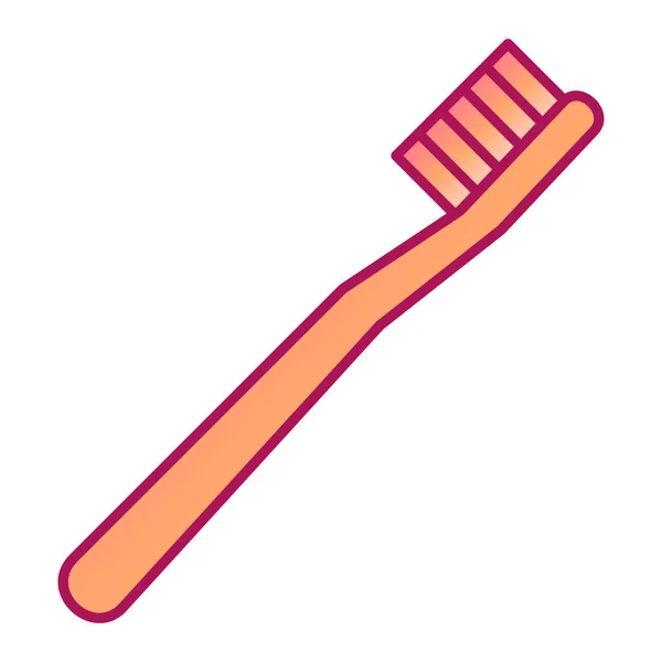Toothbrush Icon Flat Illustration Toothpaste Vector Icons Web — Stock Vector