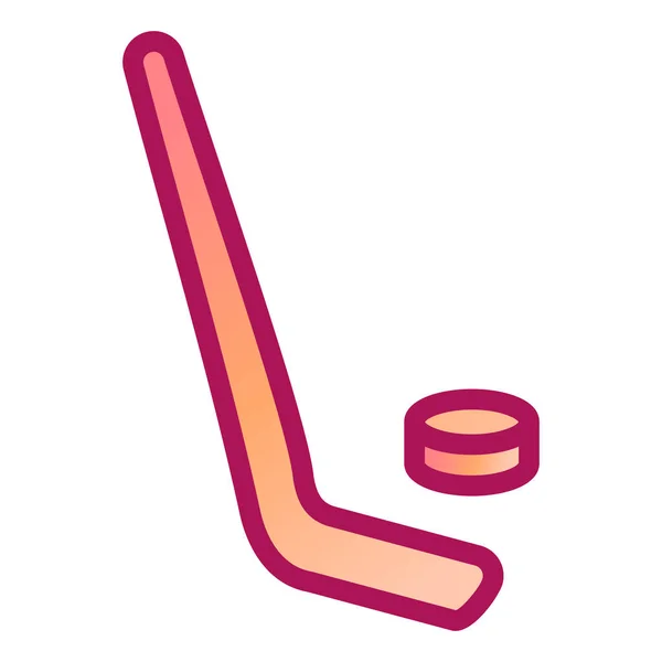 Hockey Bal Pictogram Vector Illustratie Ontwerp — Stockvector