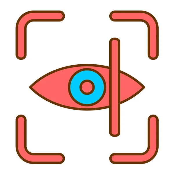 Augenvektorlinien Symbol — Stockvektor