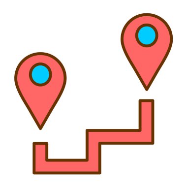 konum pin simgesi vektör illüstrasyonu