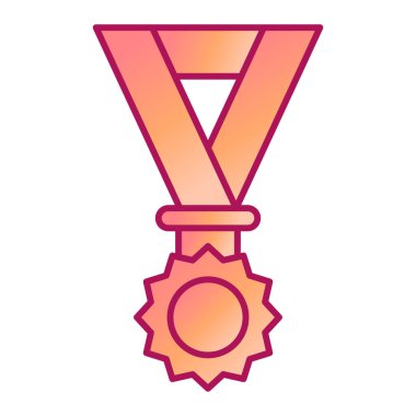 Madalya. Web simgesi basit illüstrasyon