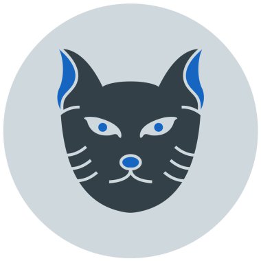 kedi simgesi, vektör illüstrasyonu basit tasarım