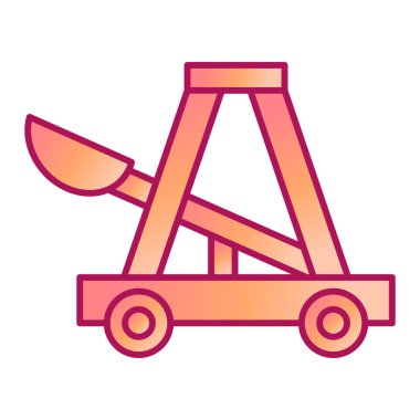 Gıda ve teslimat vektörü illüstrasyonlu el arabası