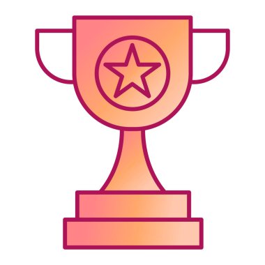 Kupa. Web simgesi basit illüstrasyon