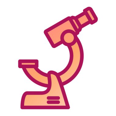 Mikroskop. Web simgesi basit tasarım