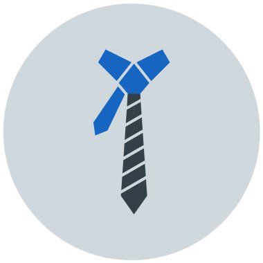 Kravat. Web simgesi basit illüstrasyon