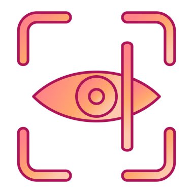 Göz vektör satırı simgesi