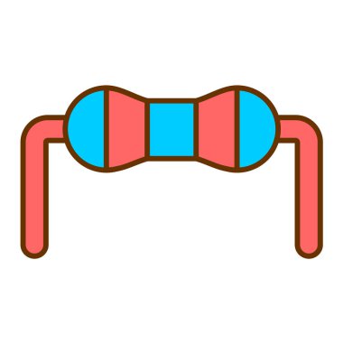 Bir yay simgesinin vektör illüstrasyonu
