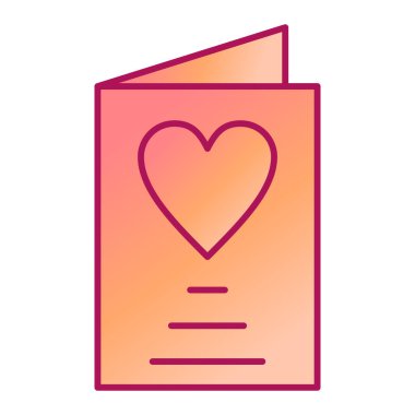 Bir kalp simgesinin vektör illüstrasyonu