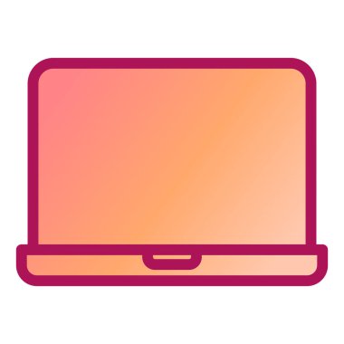 Bilgisayar. Web simgesi basit illüstrasyon