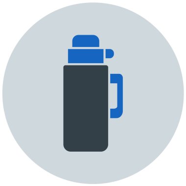 Su şişesi. Basit resimleme