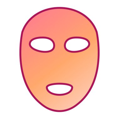 yüz maskesi simgesi. Web için göz vektör simgelerinin özet çizimi