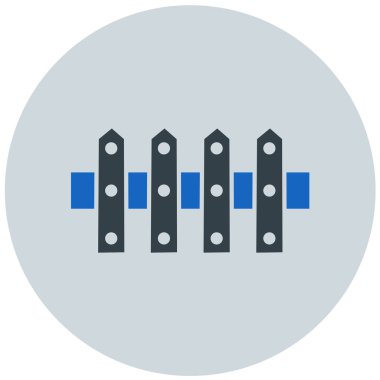 çit modern simge vektör illüstrasyonu