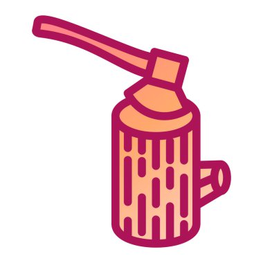 Balta simgesi. Basit resimleme 