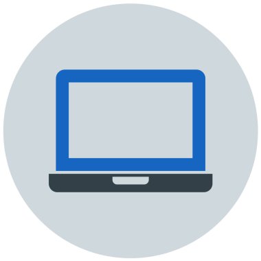 Bilgisayar. Web simgesi basit illüstrasyon